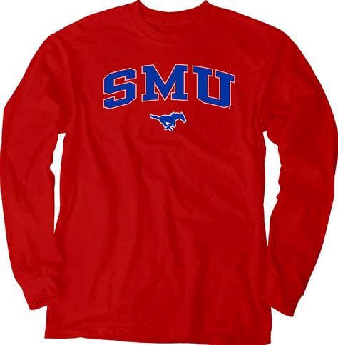 SMU Mustangs Long Sleeve TShirt Varsity Red APC03376032