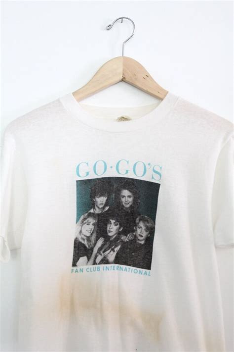 original 1980s The Go-Go's t-shirt vintage GoGos tee