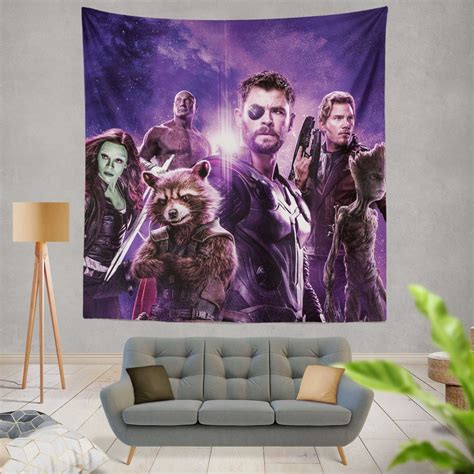 Avengers Infinity War Drax The Destroyer Star Lord Gamora Thor Groot ...