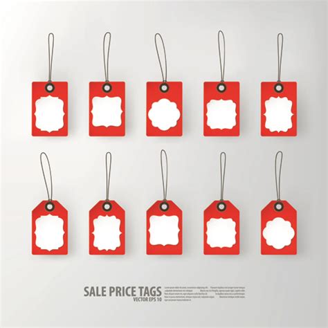 Creative sale price tags vector set 03 free download