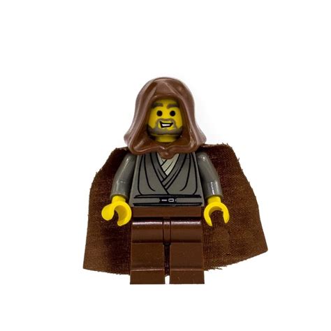 LEGO Star Wars Jedi Knight (Dark Gray Tunic, Brown Hood) (AKA Jedi Bob ...