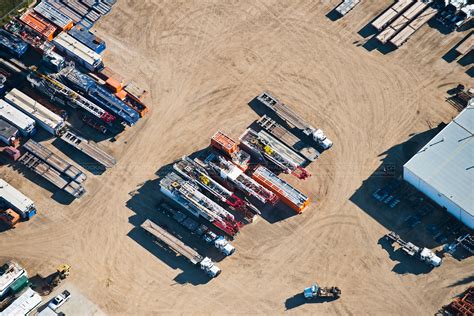 Aerial Photo | Oilfield Services Equipment Yard