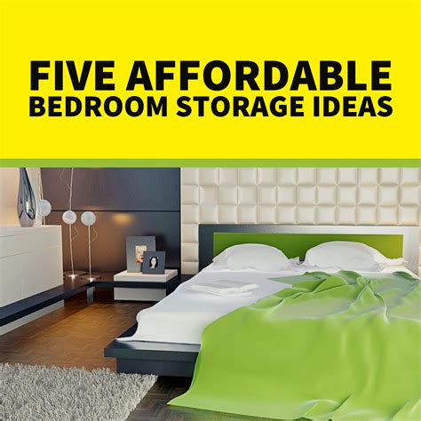 5 Affordable Bedroom Storage Ideas - When Storage Space Sucks!