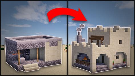 Minecraft: How To Remodel A Desert Village Blacksmith - YouTube