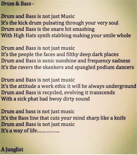 Drum and bass is not just music | Drum and bass, Music, Drums