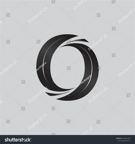 O logo monogram black gradients - Royalty Free Stock Vector 1858232491 ...