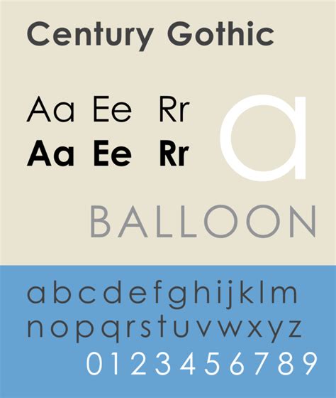 FREE Century Gothic Font To Help You Create Compelling Content | HipFonts