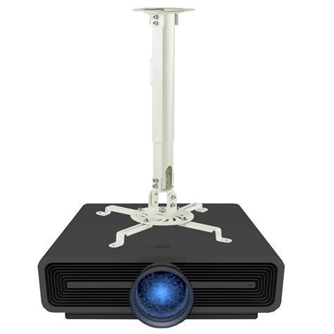 Mount-It! Ceiling Projector Mount Height Adjustable Universal Stand, 30 Lbs Capacity (Medium ...