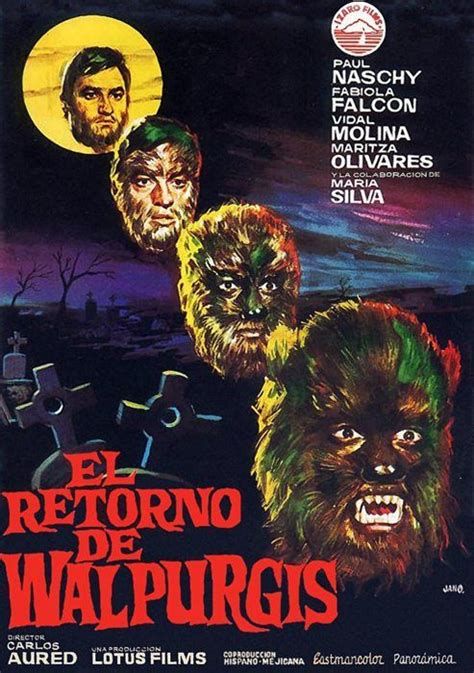 El Retorno de Walpurgis. The Return of the Werewolf. One sheet poster. Paul Naschy. Sci Fi ...