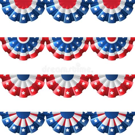 US bunting decoration stock vector. Illustration of bright - 55816819