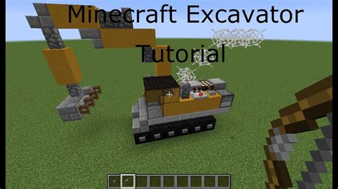 Minecraft Excavator Tutorial Construction Vehicles - YouTube