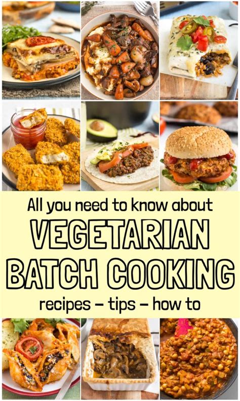 Vegetarian Batch Cooking (recipes & tips) – Easy Cheesy Vegetarian