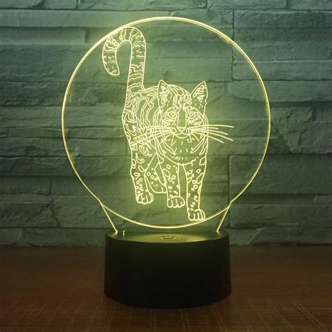 Aliexpress.com : Buy Cute Cat 3D Night Light Creative Electric Illusion 3d Lamp LED 7 Color ...