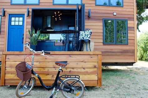 Modern Tiny Cabin on Wheels by Tiny Heirloom