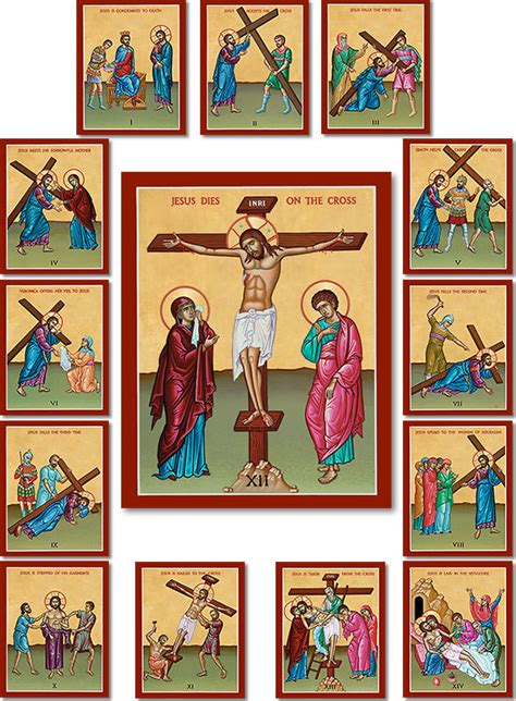 Stations of the Cross Set | Mopnastery Icons