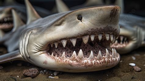 Close Up Of Shark Teeth And Open Mouths Background, Picture Of Shark Teeth Background Image And ...