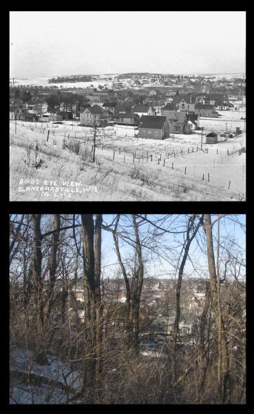 Rephotographic Pair: Blanchardville View | Photograph | Wisconsin ...