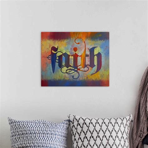 Faith - Calligraphy Wall Art, Canvas Prints, Framed Prints, Wall Peels | Great Big Canvas