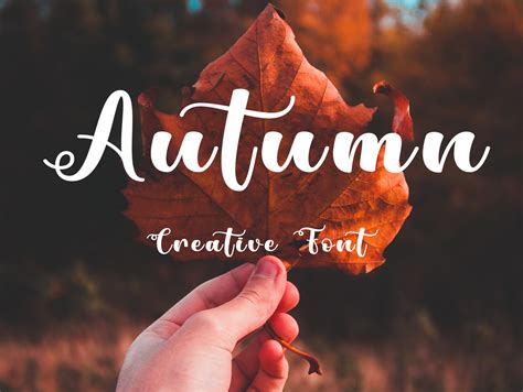 Autumn Font - Creative Font by hvc101096 on Dribbble