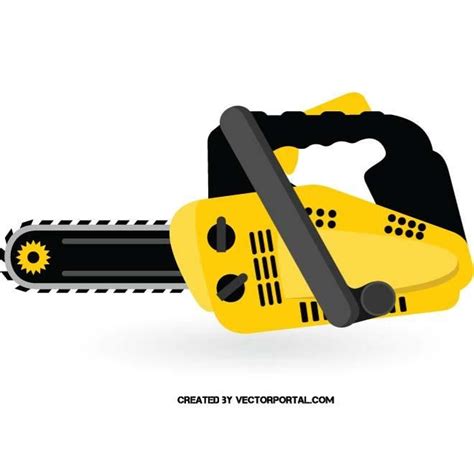 Chainsaw vector image. | Vector, Clip art, Vector free