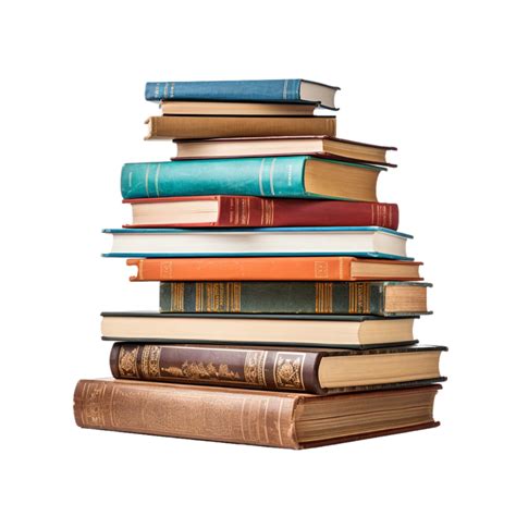 AI generated stack of old books on transparent background PNG image 34925402 PNG