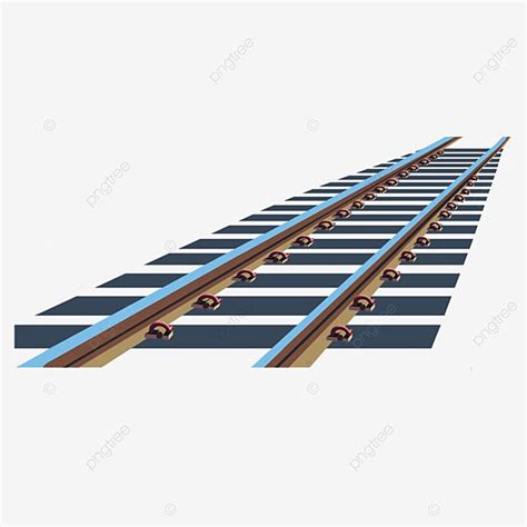 Railway Clip Art Sleepers Train Track High Speed Rail, Railway, Clipart ...