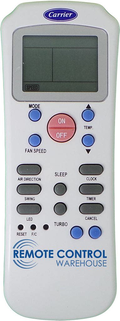 Original Carrier Air Conditioner Remote Control - R14A/CE – Remote Control Warehouse