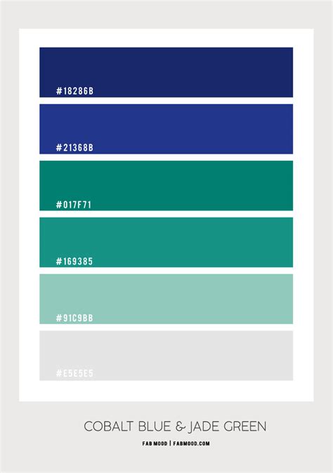 Cobalt Blue and Jade Green Color Scheme for Living Room | Fab Mood