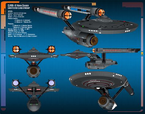 ArtStation - USS Constitution class starship (first model)