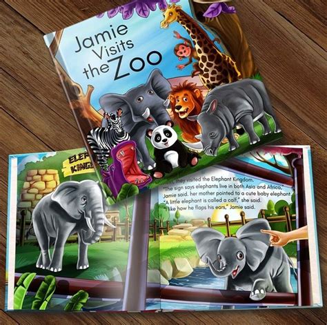 Personalized Story Book: "Visits the Zoo" | Personalized books for kids, Cute baby elephant ...