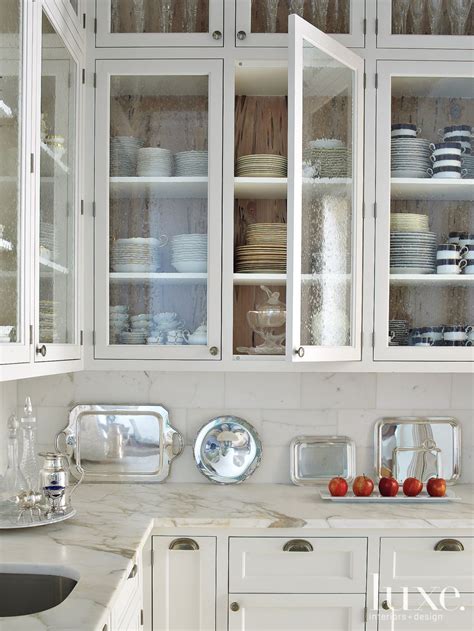 Image Gallery - Luxe Interiors + Design | Glass kitchen cabinet doors ...