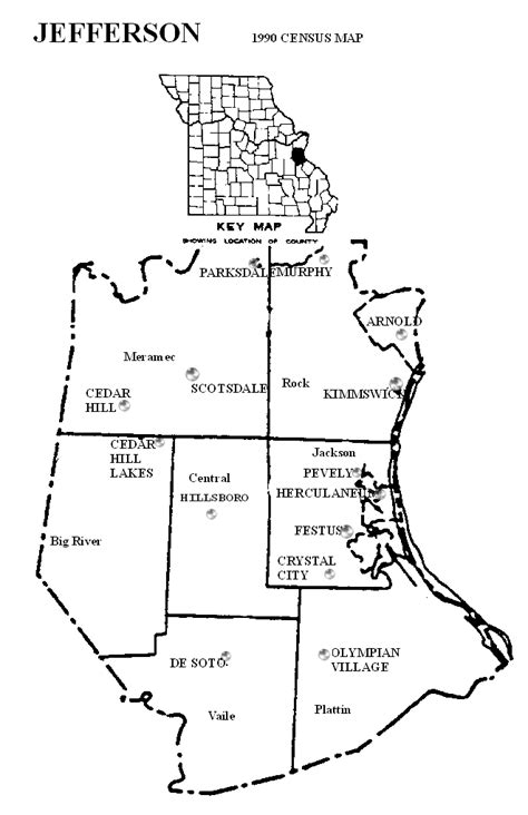 Jefferson County, Missouri: Maps and Gazetteers