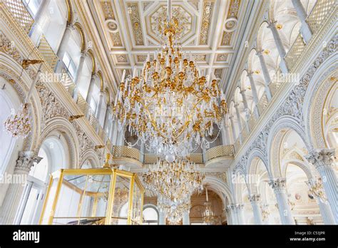 Hermitage Palace, Saint Petersburg, Russia - interior Stock Photo - Alamy