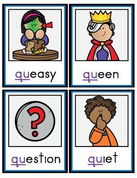 Digraph Qu Words by Kindergarten Maestra | Teachers Pay Teachers