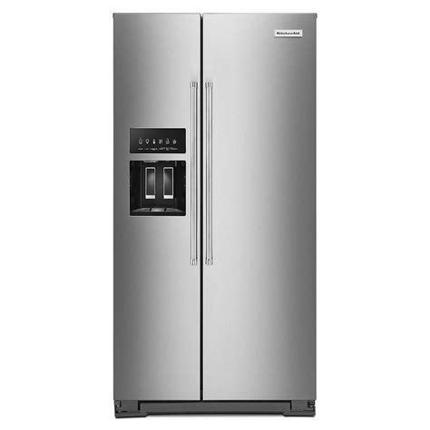 KitchenAid 36-inch W 23 cu. ft. Side by Side Refrigerator in Stainless ...