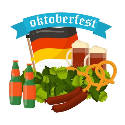 Festive Oktoberfest Banner Vector Stock Vector - Illustration of alcohol, label: 76283591