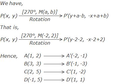 10 Math Problems: Transformation: Rotation