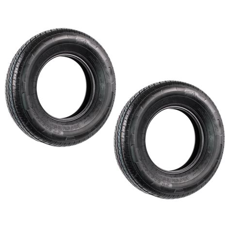 2-Pack Radial Trailer Tires ST205/75R15 ST 205/75 R 15 in. Load Range C ...