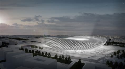 natonal_football_stadion | Stadium architecture, Futuristic architecture, Parametric architecture