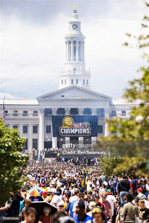 A general view of the 2023 Denver Nuggets Championship Parade on June... News Photo - Getty Images