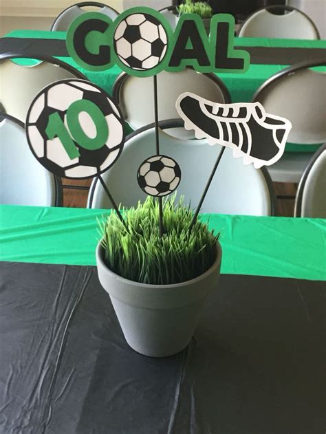 Soccer party decorations, Soccer birthday parties, Soccer birthday