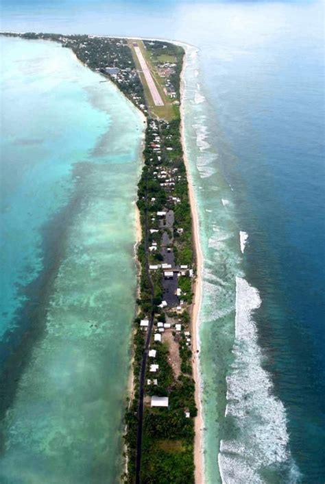 Funafuti International Airport, aerial view. Funafuti 40 | Aerial view ...