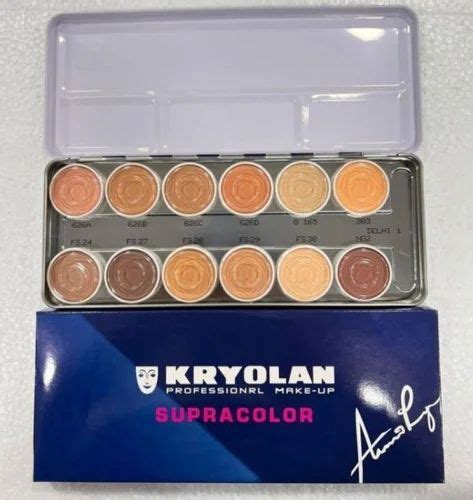 Matte Multiple shades Kryolan Foundation Palette, For Professional Makeup, 12 Shades at Rs 160 ...