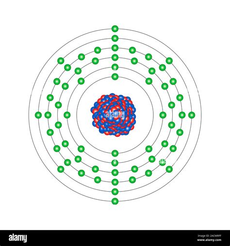 Samarium (Sm). Diagram of the nuclear composition and electron ...