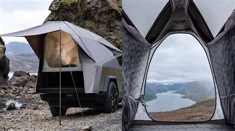 Tesla Cybertruck Has a "Basecamp" Tent Accessory For $3,000 - It Attaches To The Cybertruck and ...