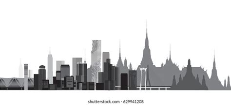 Bangkok skyline silhouette Images, Stock Photos & Vectors | Shutterstock