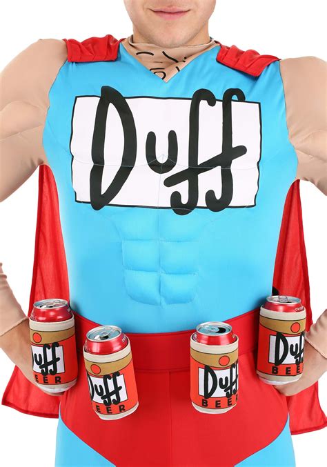 The Simpsons Duffman Costume | Homer Simpson Beer| Jumpsuit - $54.99