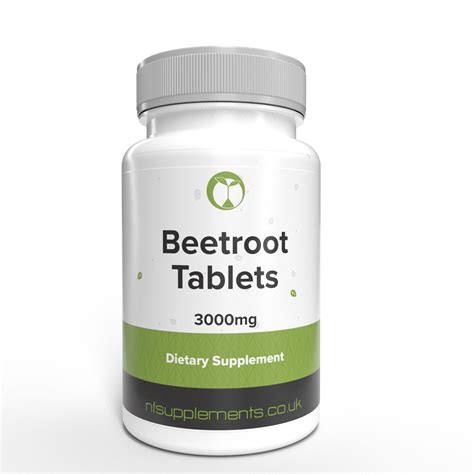 Beetroot Tablets 3000mg 365 Tablets – Natural Foundation Supplements North America