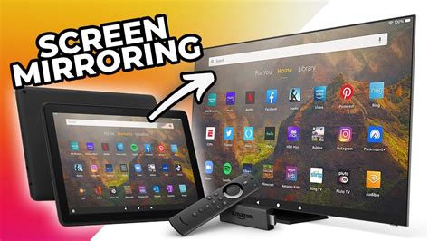 Screen Mirroring Amazon Tablet to TV with Fire TV Stick & Cube - YouTube