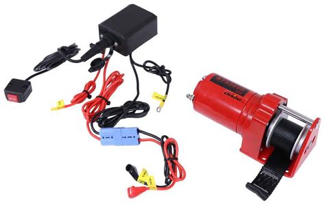 Replacement Single Speed Electric Winch w/ In-Cab Switch for SnowBear ...